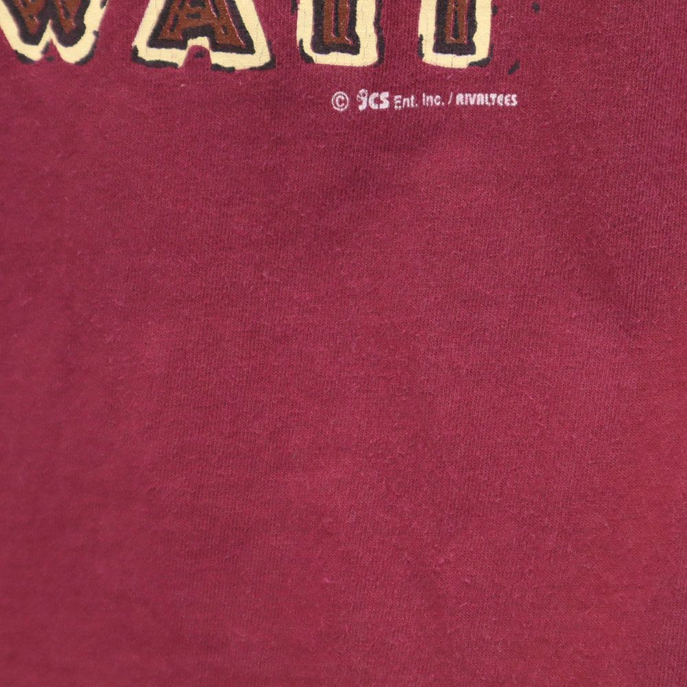 SOFTEE 90s USA製 オールド バックプリント 半袖 Tシャツ S パープル系 メンズ