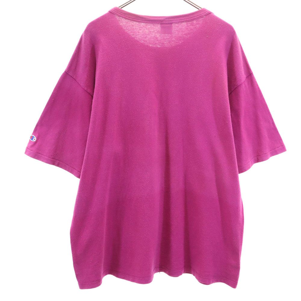 チャンピオン 90s USA製 オールド 青タグ 半袖 Tシャツ XL パープル系 Champion メンズ