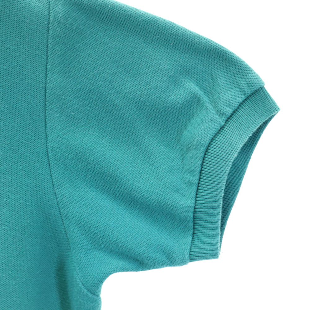 YVES SAINT LAURENT イヴサンローラン 90s オールド 半袖 ポロシャツ S グリーン 鹿の子 メンズ