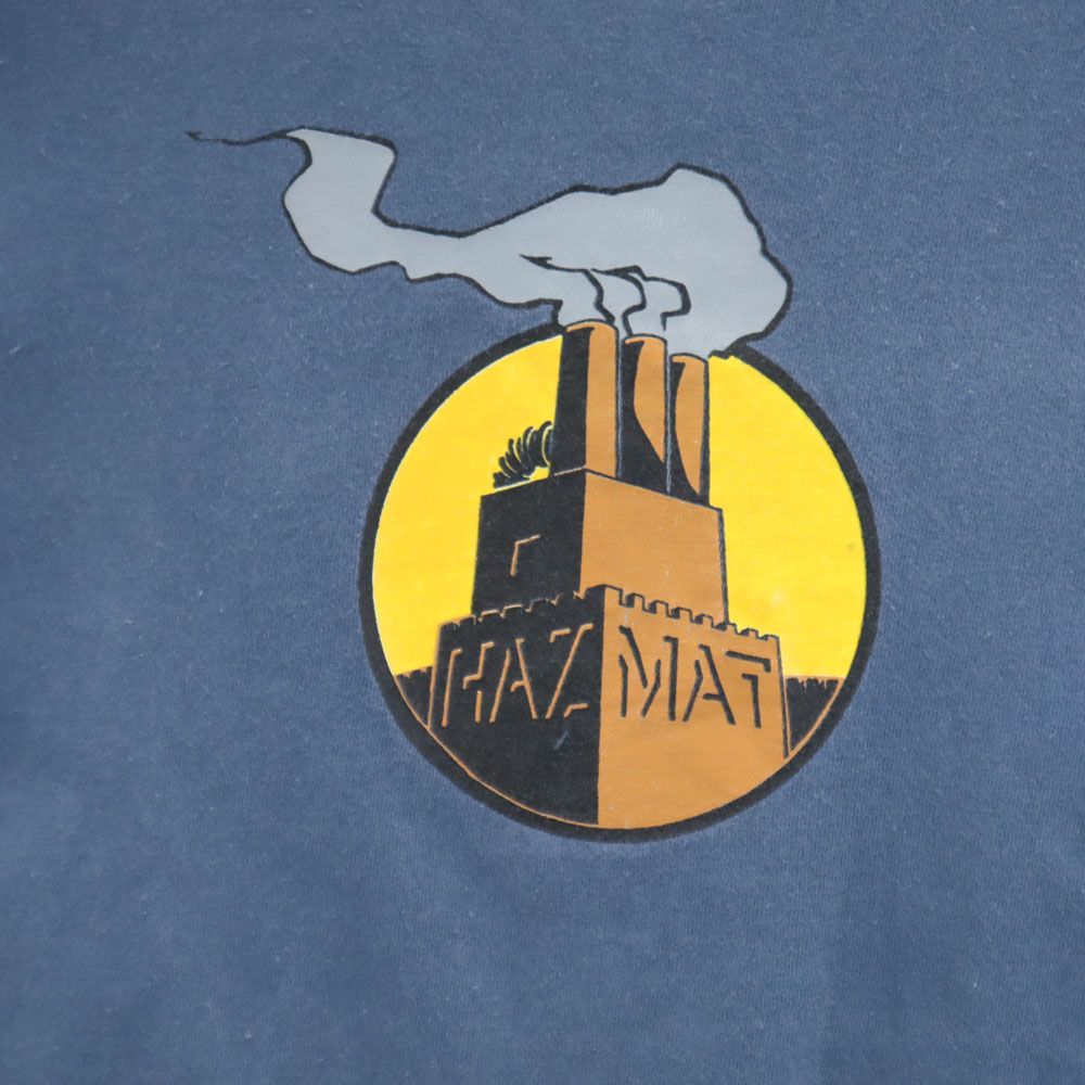 HAZ-MAT プリント 半袖 Tシャツ M ネイビー系 メンズ