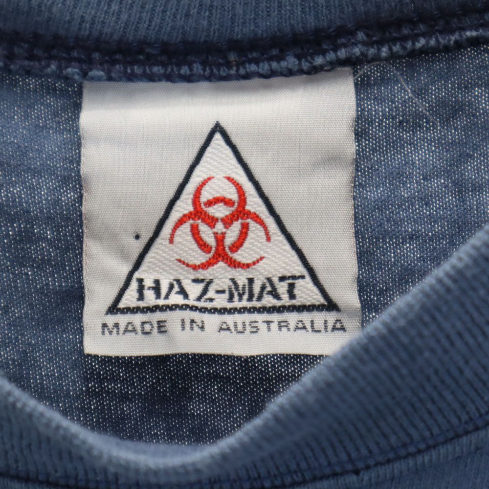 HAZ-MAT プリント 半袖 Tシャツ M ネイビー系 メンズ