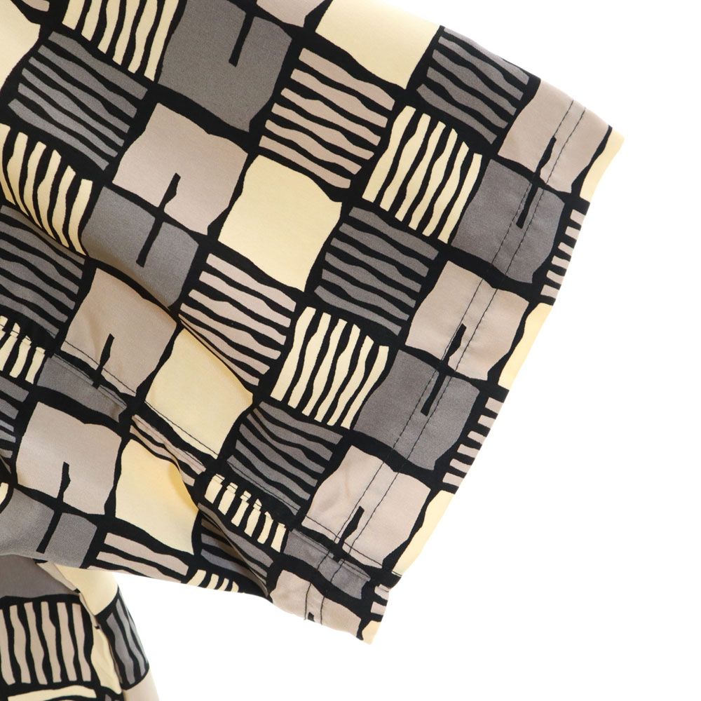 pellepelle ペレペレ 総柄 半袖 シャツ M グレー系 メンズ