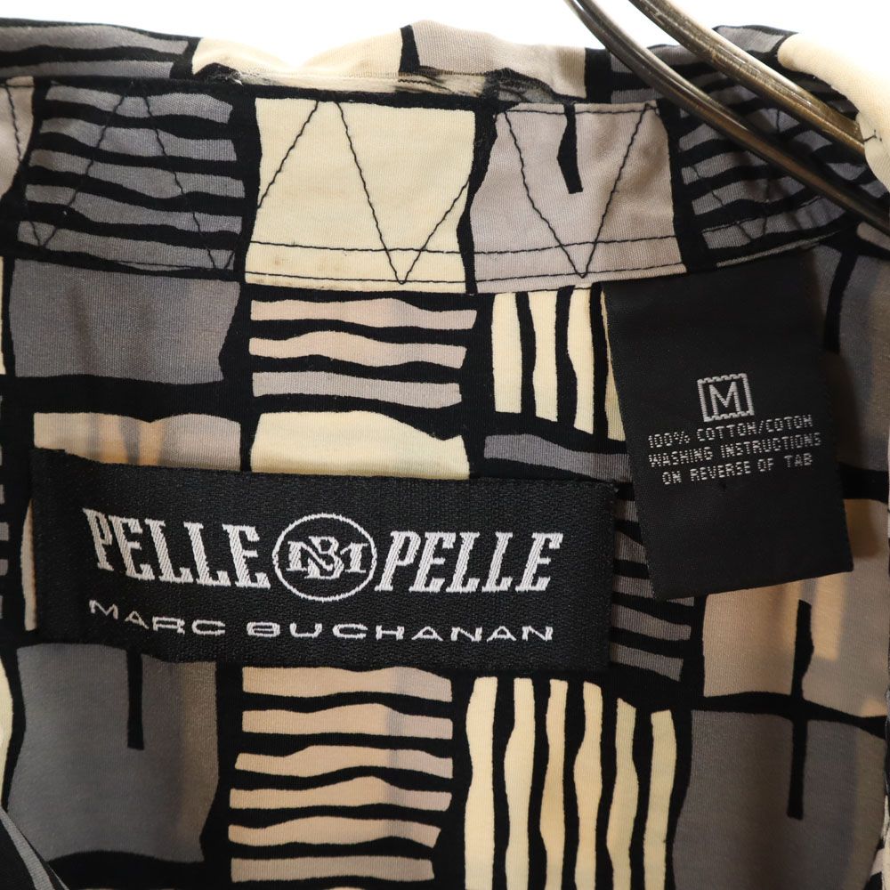 pellepelle ペレペレ 総柄 半袖 シャツ M グレー系 メンズ