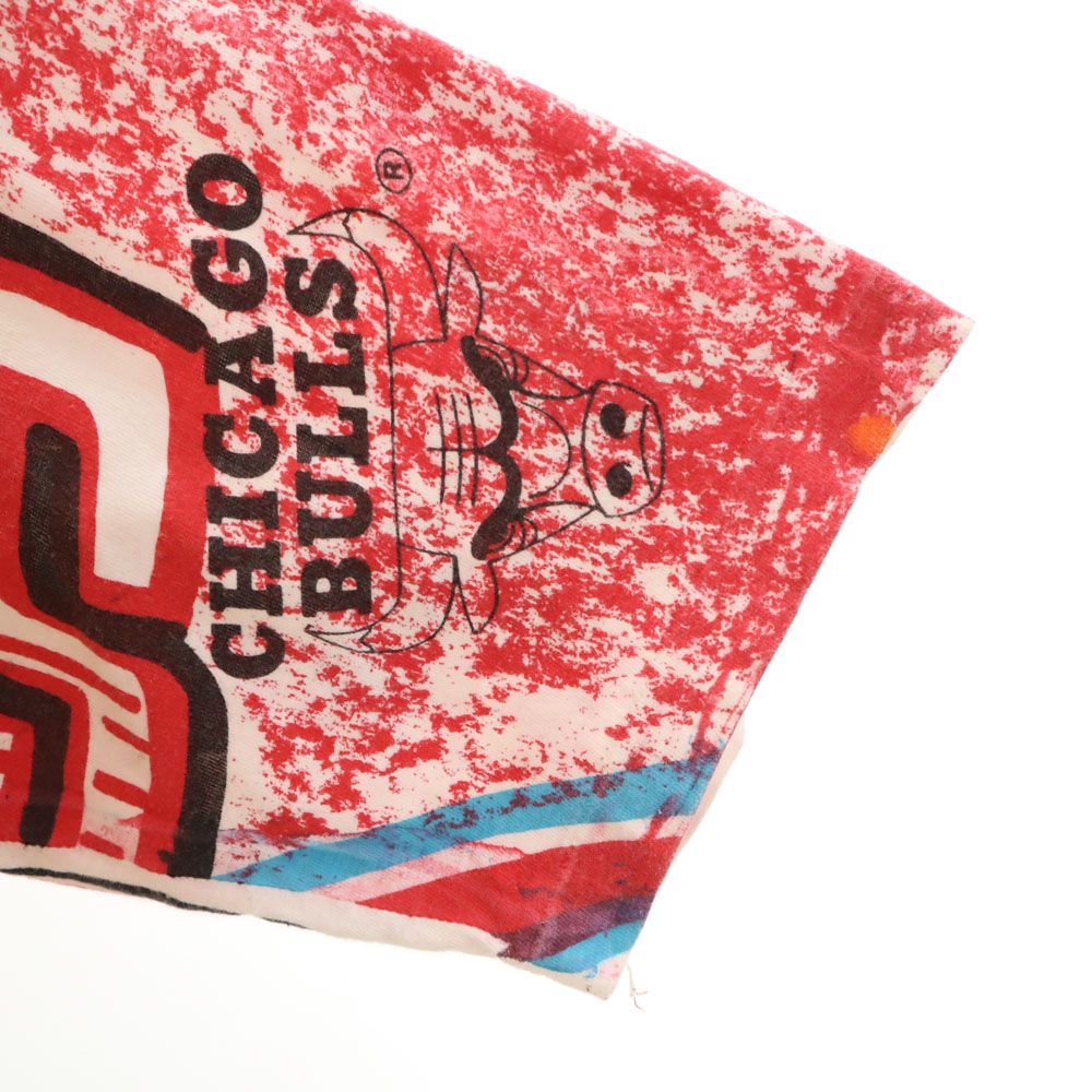 MAGIC JOHNSON TS マジックジョンソン 90s NBA シカゴブルス 両面プリント 半袖 Tシャツ レッド系 バスケットボール メンズ