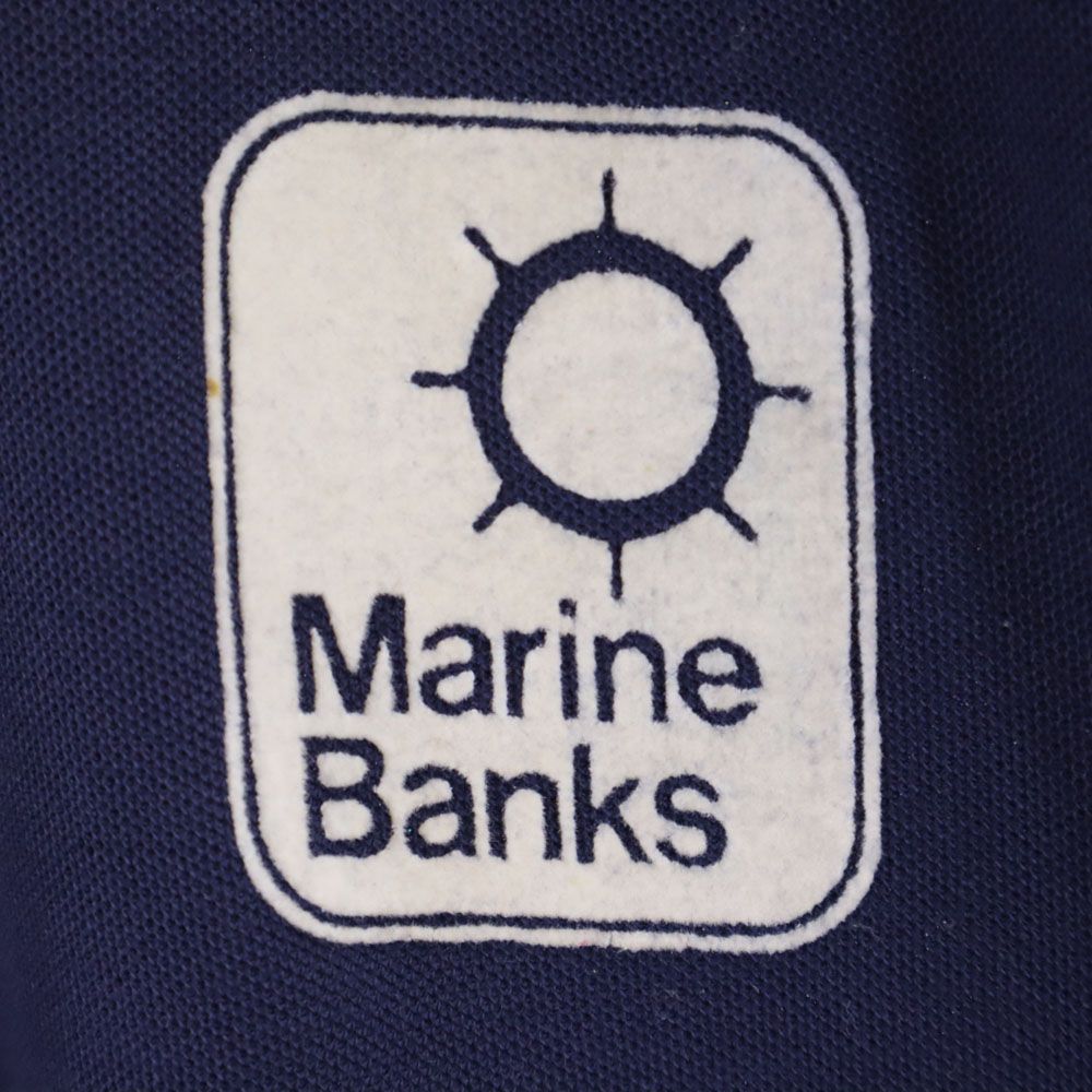 Champion チャンピオン 70s USA製 バータグ ヴィンテージ 半袖 ポロシャツ M ネイビー メンズ