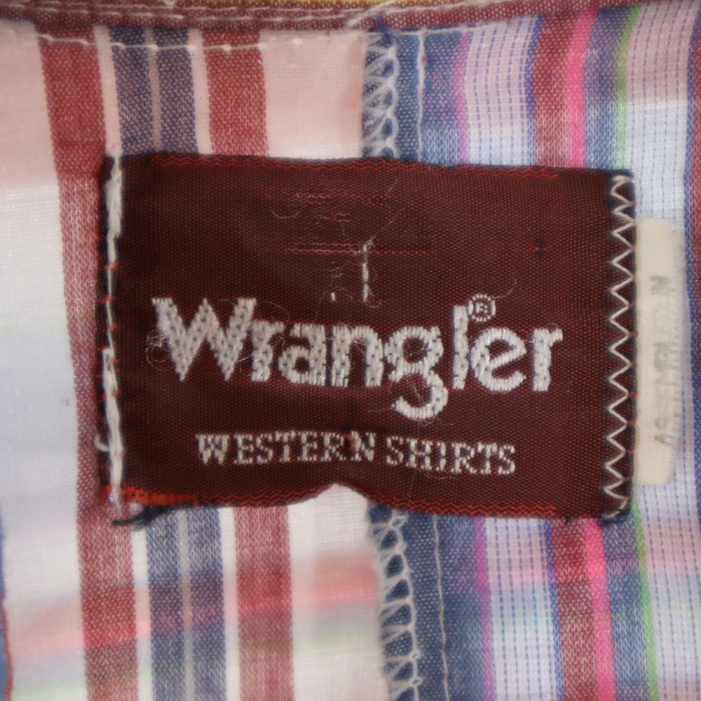 Wrangler ラングラー 70s 80s ヴィンテージ ストライプ柄 半袖 ウエスタンシャツ メンズ