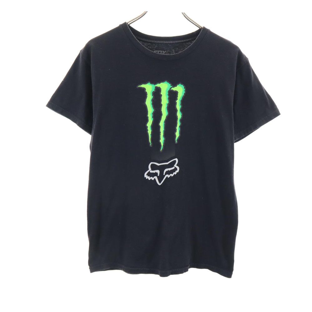 FOX フォックス プリント 半袖 Tシャツ S ブラック メンズ