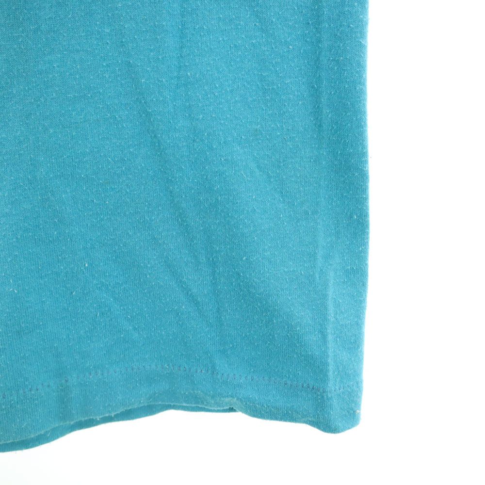 sportswear スポーツウェア 70s 80s USA製 ヴィンテージ プリント 半袖 Tシャツ M 水色 メンズ