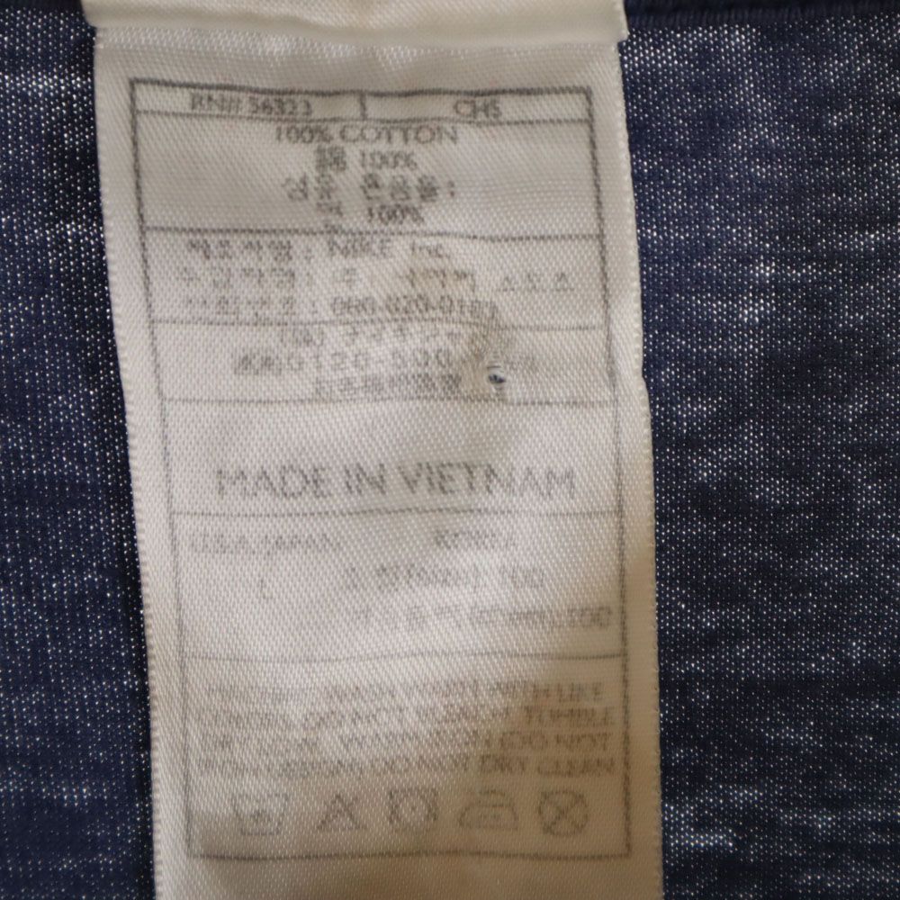 ナイキ 90s 00s 白タグ オールド 半袖 Tシャツ L ブルー系 NIKE 刺繍 メンズ