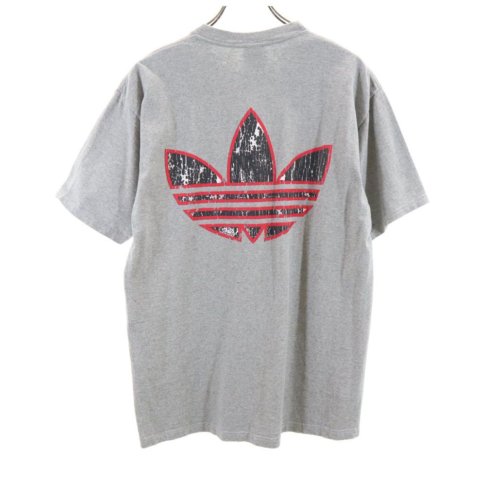 adidas アディダス 90s USA製 オールド 半袖 Tシャツ M グレー系 メンズ