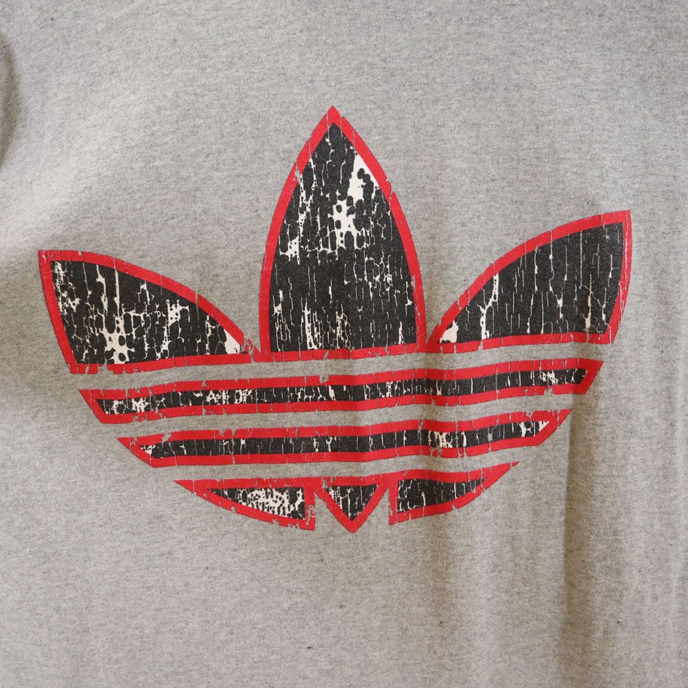 adidas アディダス 90s USA製 オールド 半袖 Tシャツ M グレー系 メンズ