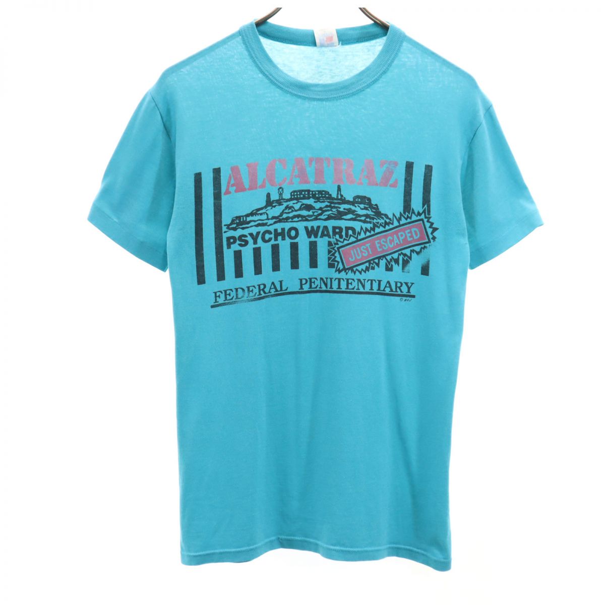 RUSSELL ATHLETIC ラッセルアスレチック 90s USA製 オールド 半袖 Tシャツ S 水色系 メンズ