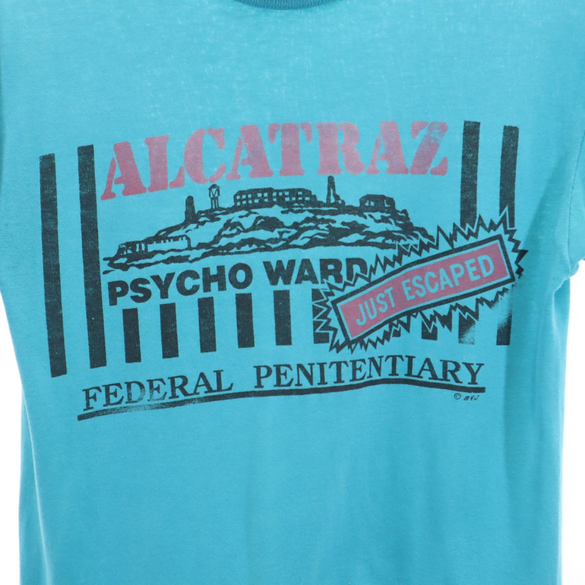 RUSSELL ATHLETIC ラッセルアスレチック 90s USA製 オールド 半袖 Tシャツ S 水色系 メンズ