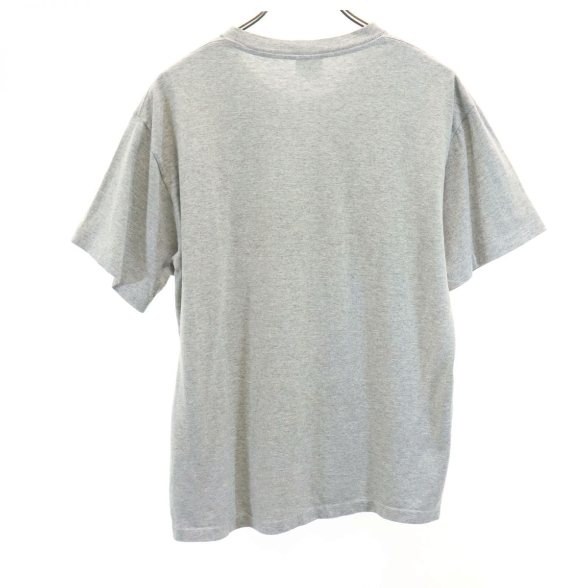 STUSSY ステューシー 90s USA製 オールド 紺タグ プリント 半袖 Tシャツ M グレー メンズ