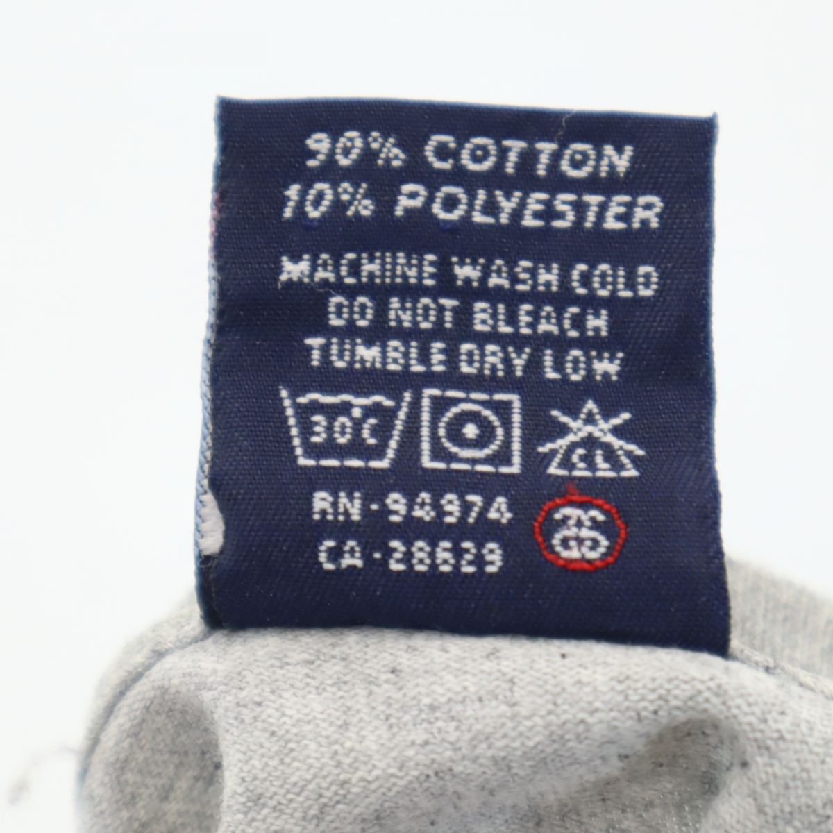 STUSSY ステューシー 90s USA製 オールド 紺タグ プリント 半袖 Tシャツ M グレー メンズ