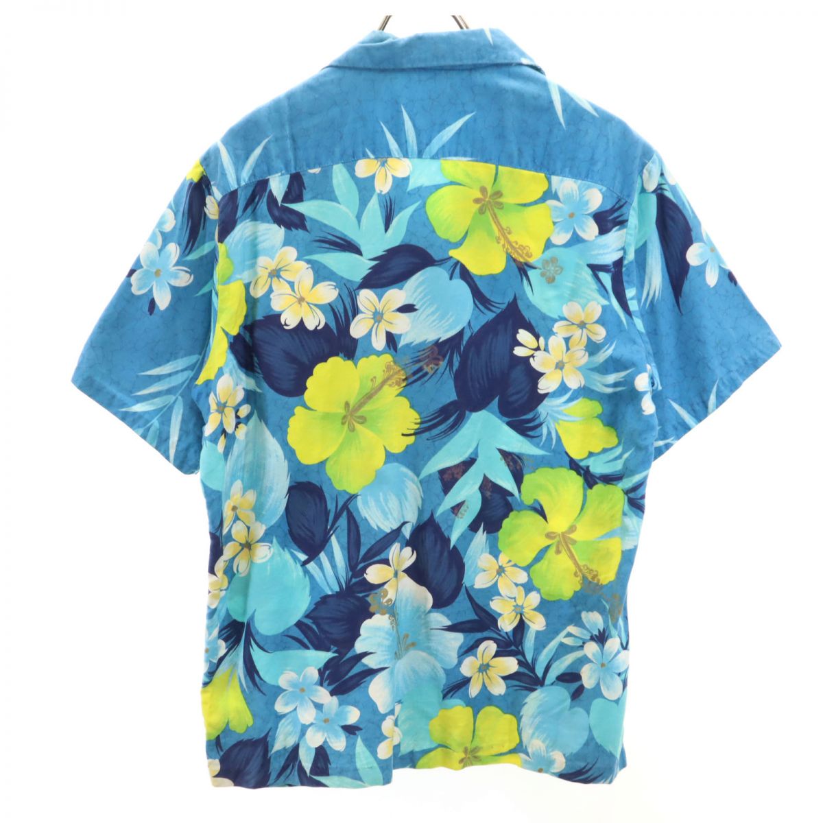 Sears HAWAII 70s ヴィンテージ 総柄 半袖 アロハシャツ ブルー系 Sears HAWAII メンズ