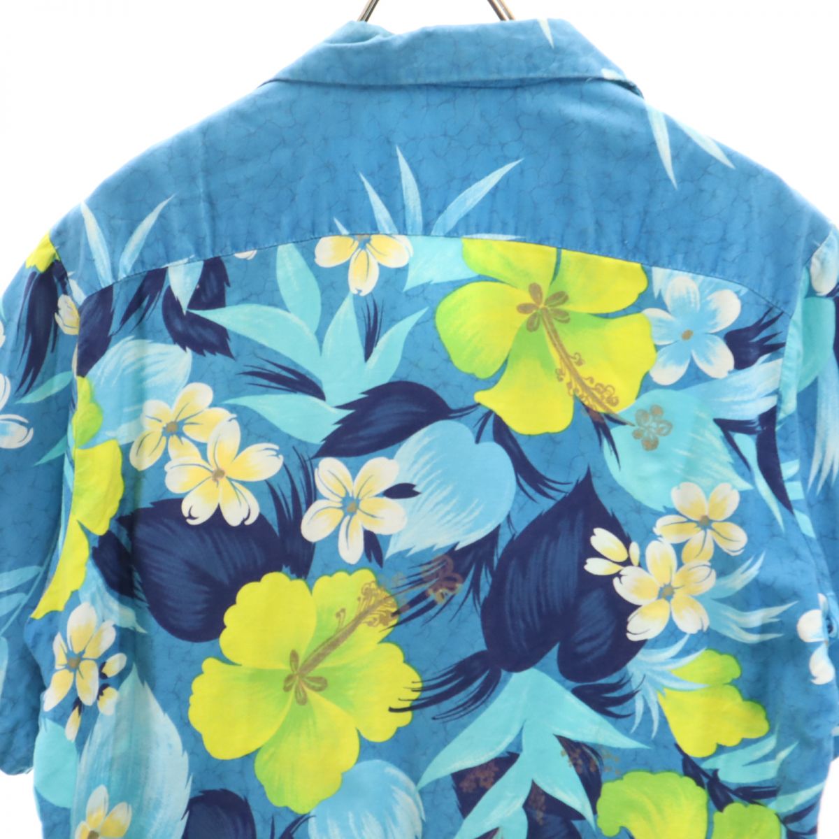Sears HAWAII 70s ヴィンテージ 総柄 半袖 アロハシャツ ブルー系 Sears HAWAII メンズ