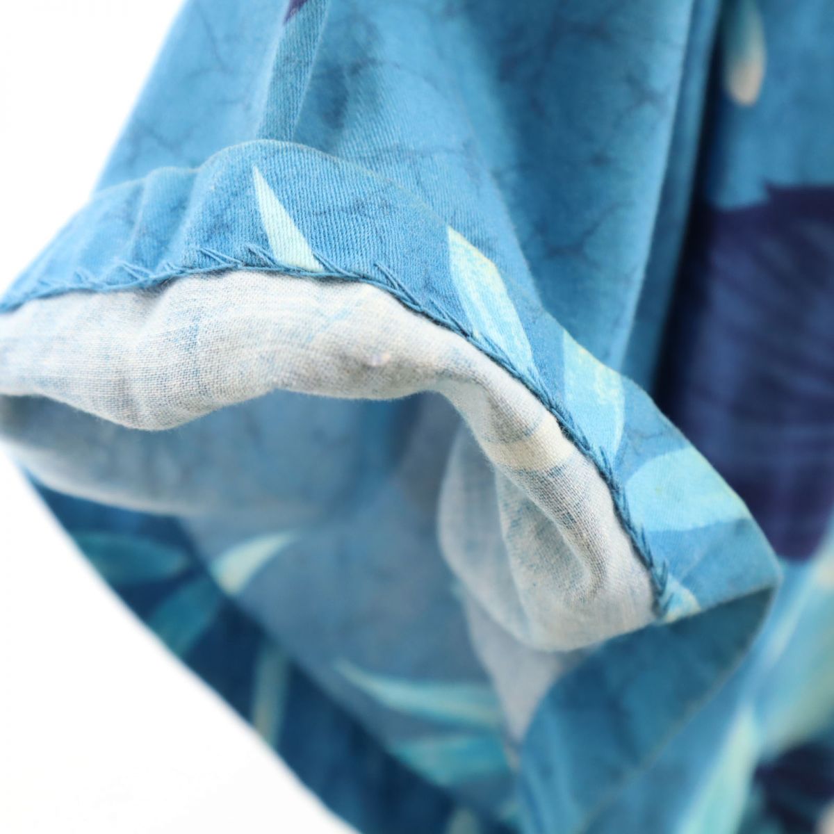 Sears HAWAII 70s ヴィンテージ 総柄 半袖 アロハシャツ ブルー系 Sears HAWAII メンズ