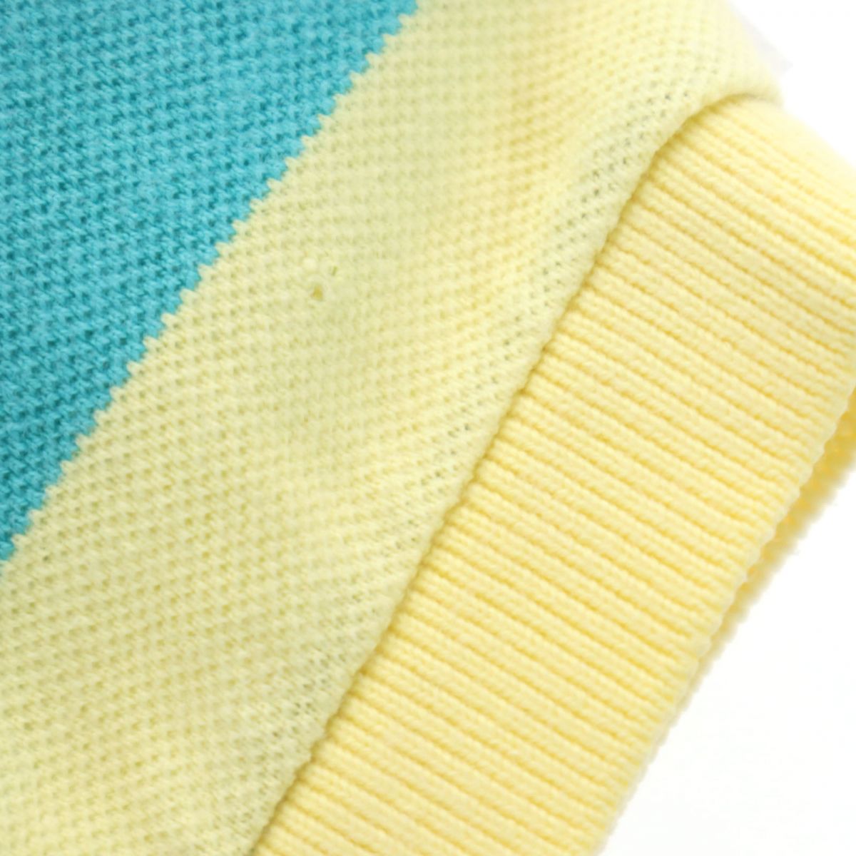 IZOD LACOSTE アイゾットラコステ 70s 80s 糸巻きタグ ヴィンテージ ボーダー 半袖 ポロシャツ M 鹿の子 LACOSTE メンズ