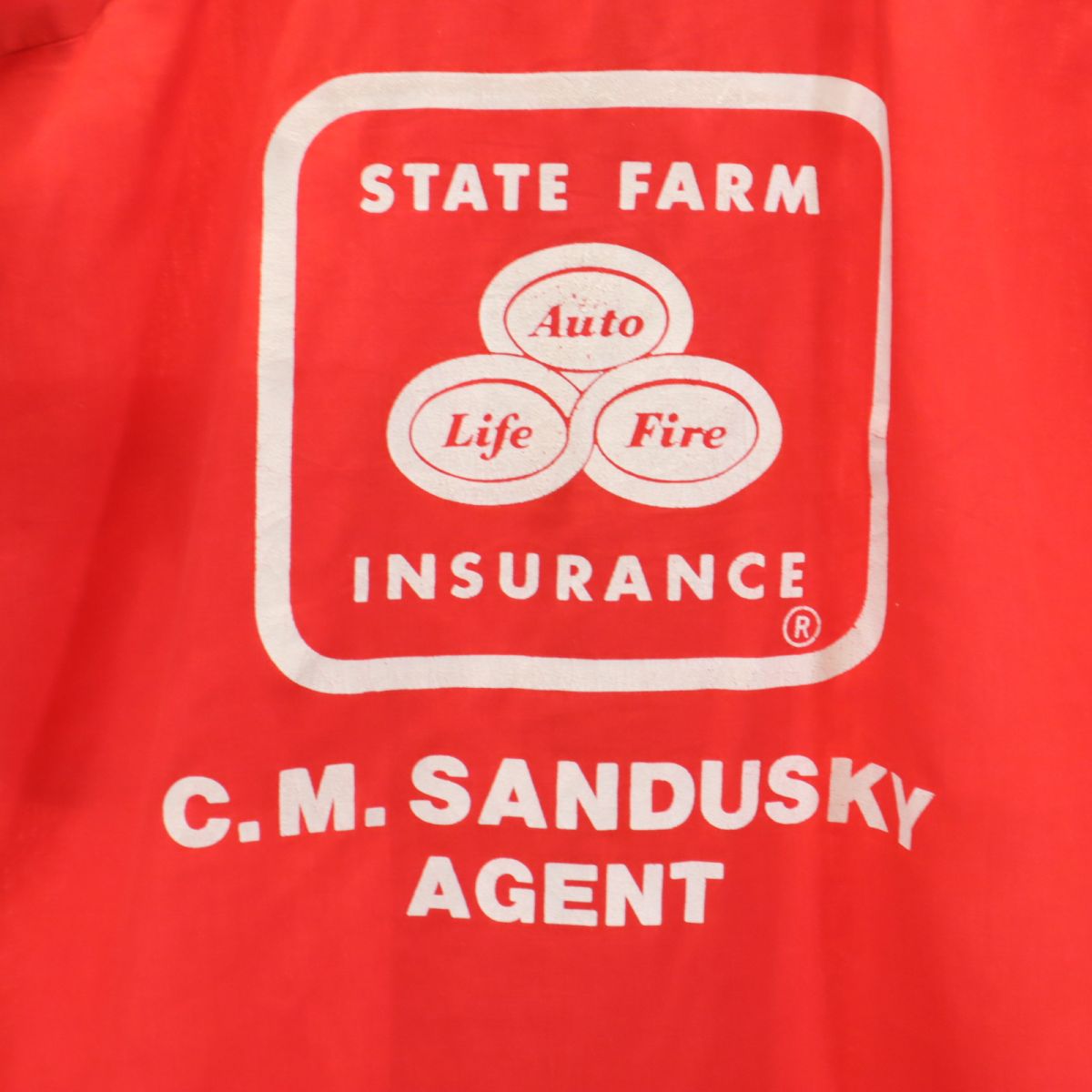 Hilton ヒルトン 70s USA製 ヴィンテージ 半袖 ボウリングシャツ M レッド系 メンズ