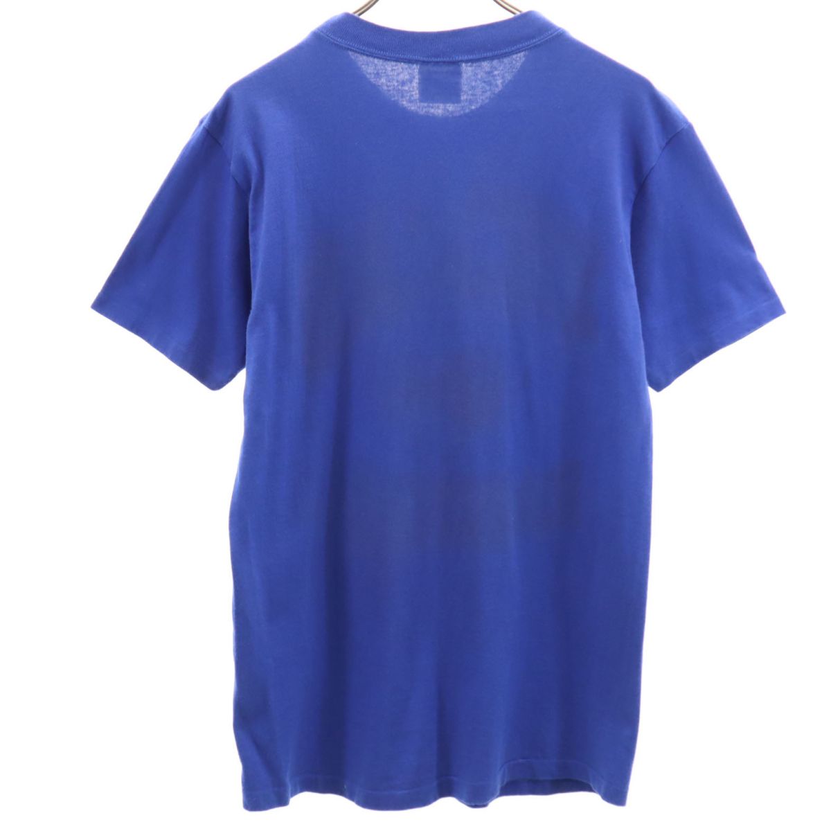 BIKE 90s USA製 オールド プリント 野球 半袖 Tシャツ M ブルー メンズ