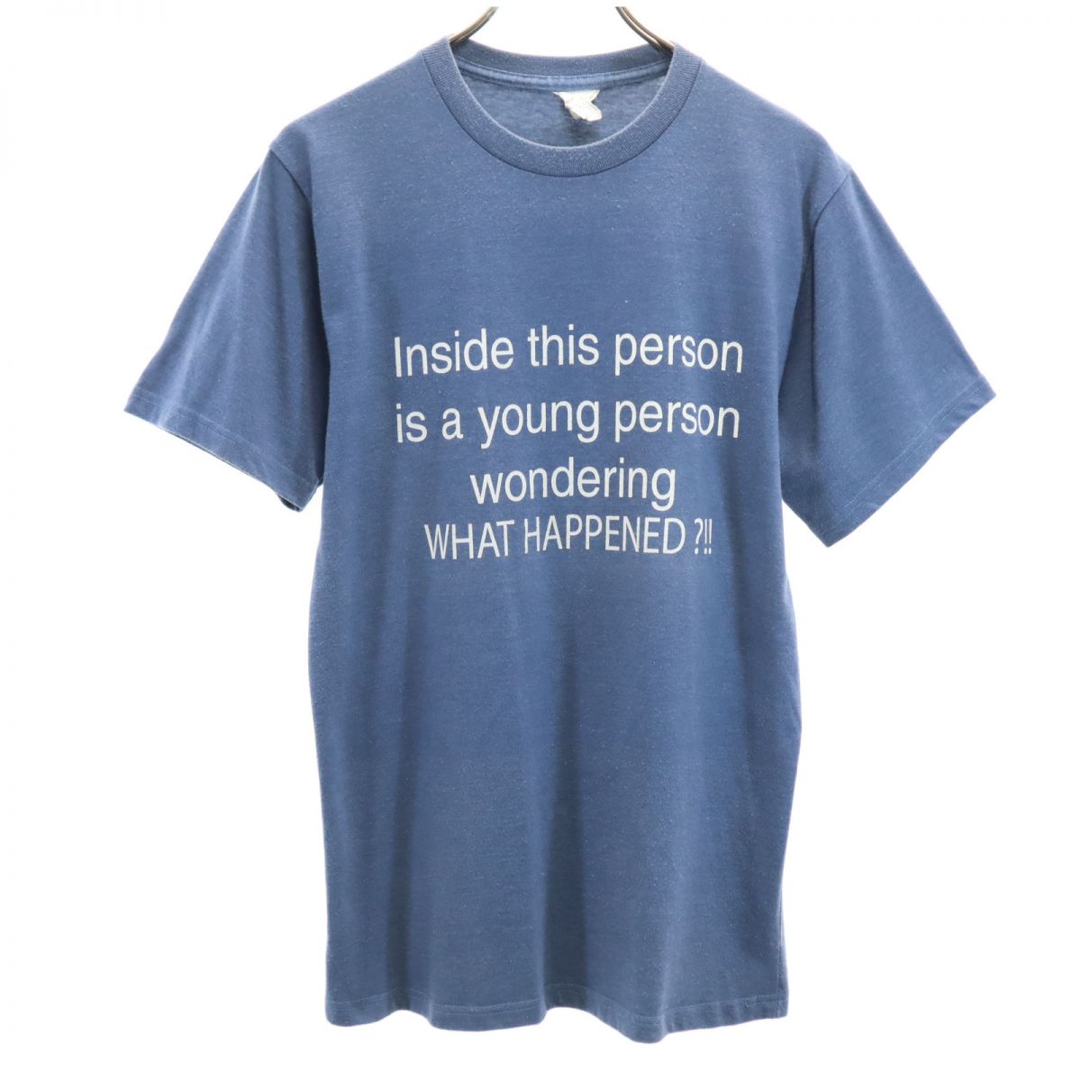 PACIFIC COAST ACTIVEWEAR パシフィックコースト 90s オールド プリント 半袖 Tシャツ M ブルー メンズ