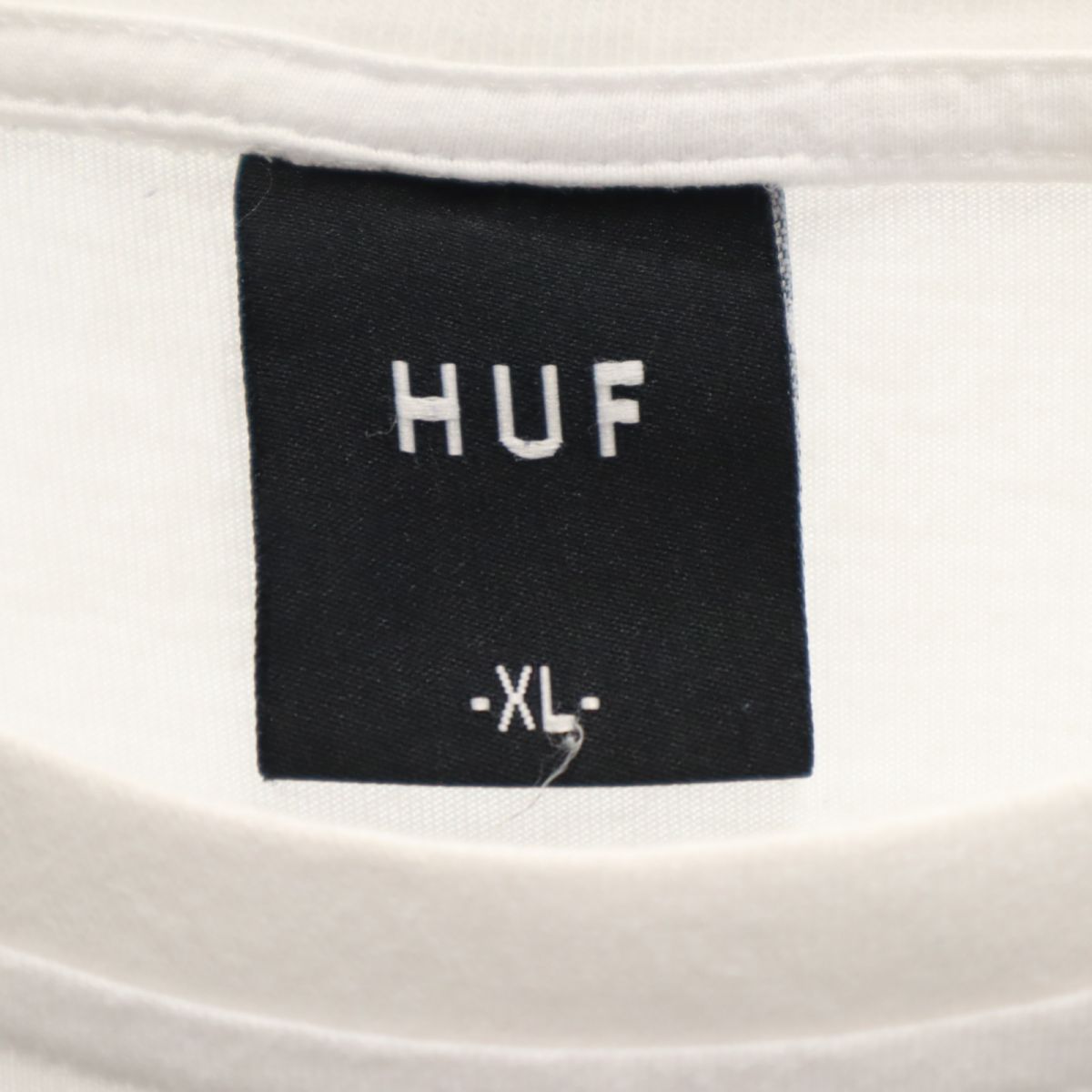 HUF ハフ × スラッシャー コラボ 半袖 Tシャツ XL 白 × THRASHER レディース