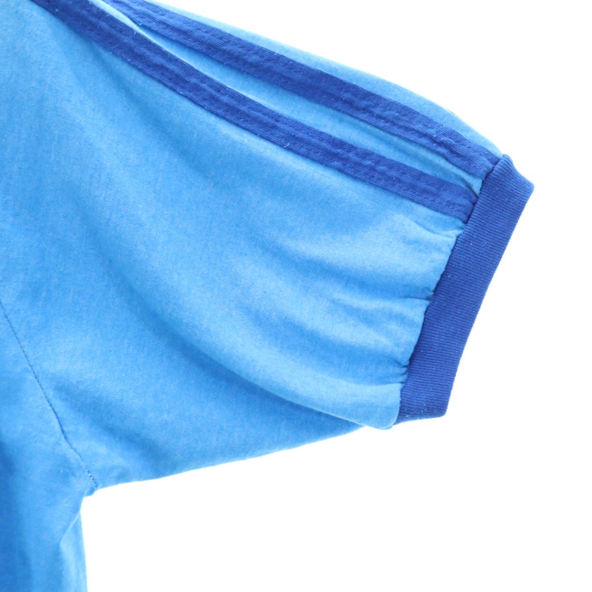 Velva Sheen ベルバシーン 90s USA製 オールド リンガー 半袖 Vネック Tシャツ L 青系 ミッキーマウス メンズ