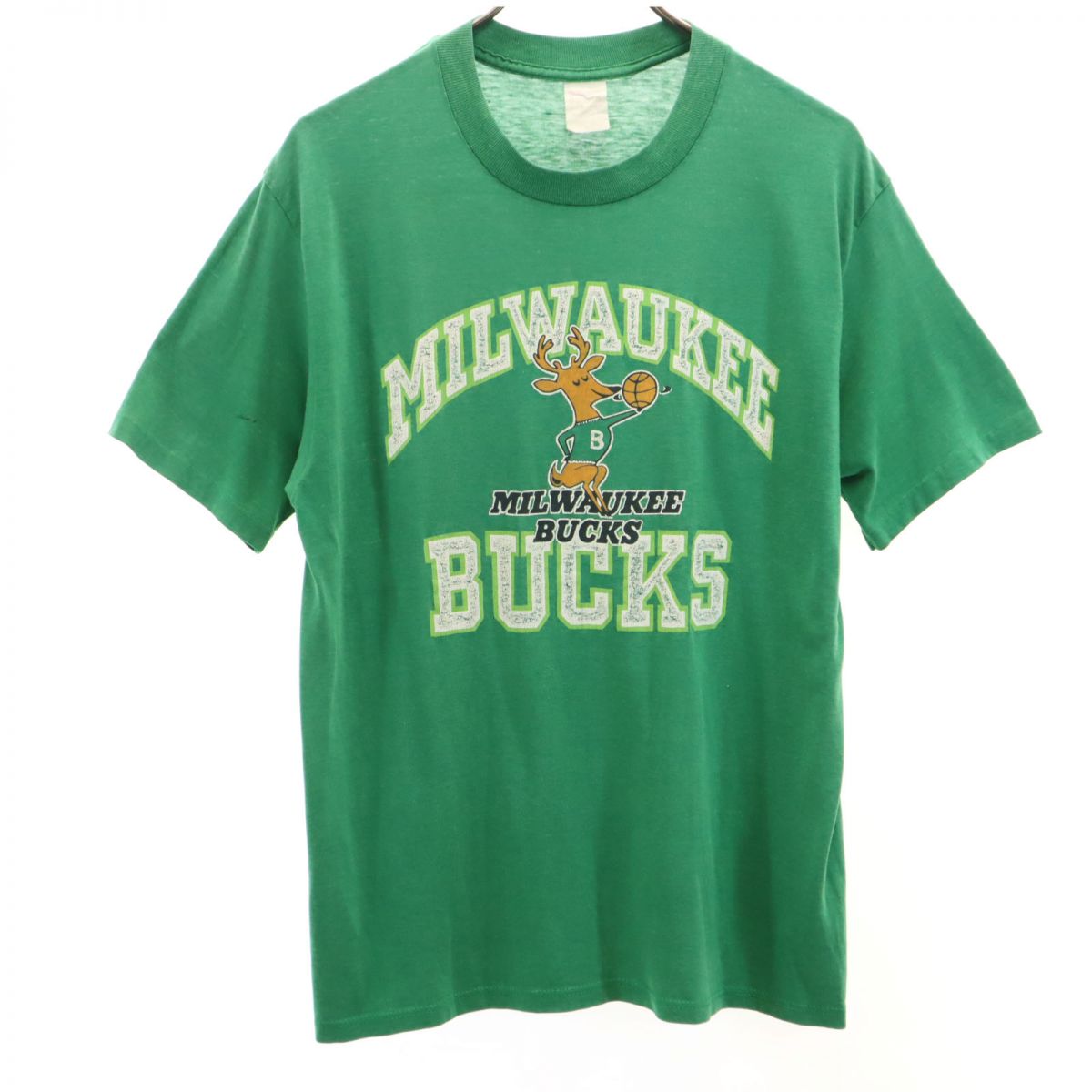 THUNDERBIRD SPORTSWEAR サンダーバードスポーツウェア 80s 90s USA製 オールド 半袖 Tシャツ XL 緑 メンズ