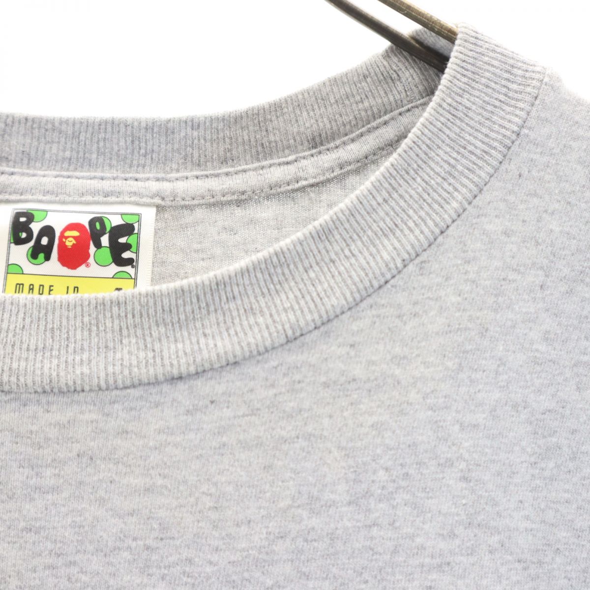 アベイシングエイプ 日本製 半袖 Tシャツ S グレー A BATHING APE メンズ