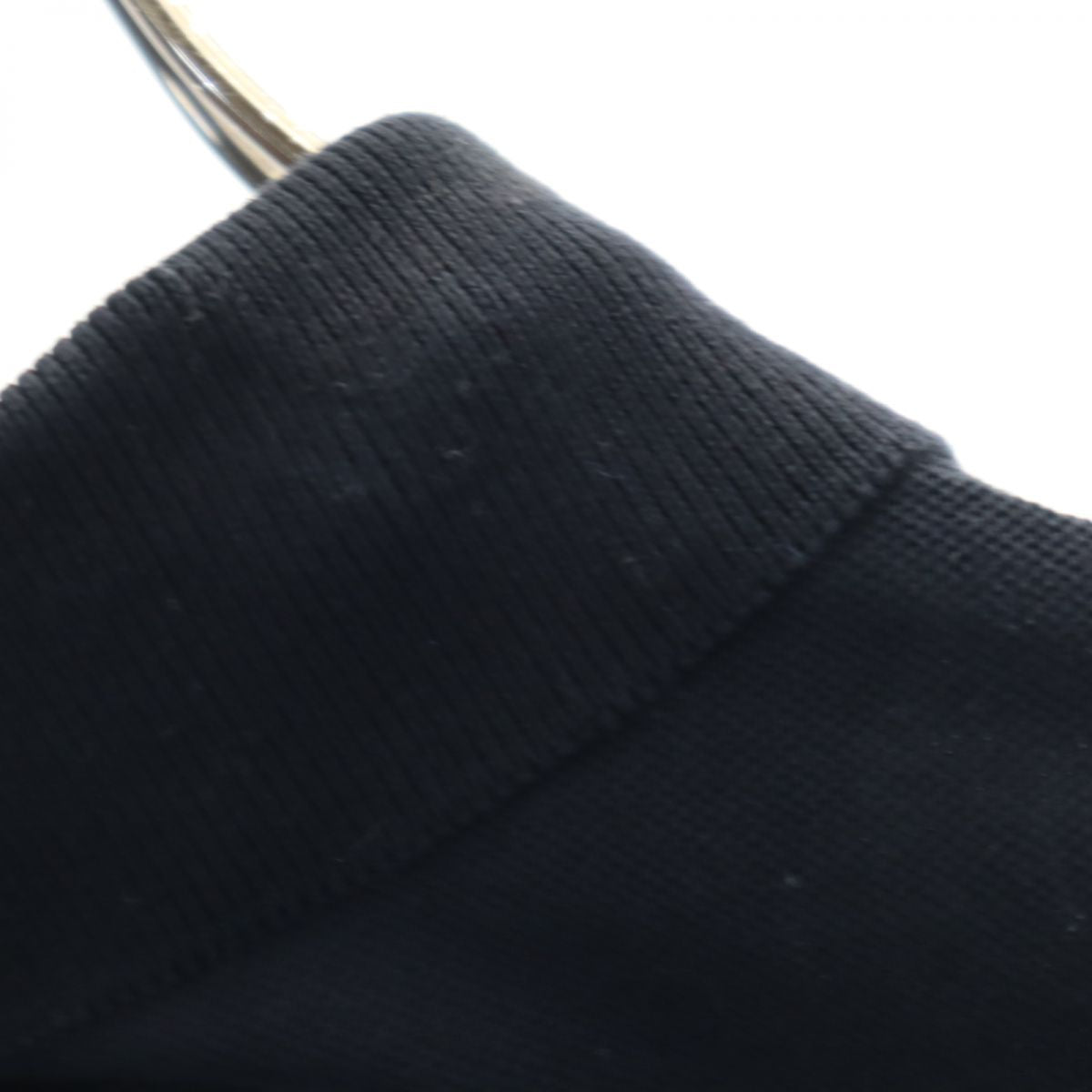 RAF BY RAF SIMONS ラフバイラフシモンズ 半袖 ポロシャツ S 黒 鹿の子地 メンズ