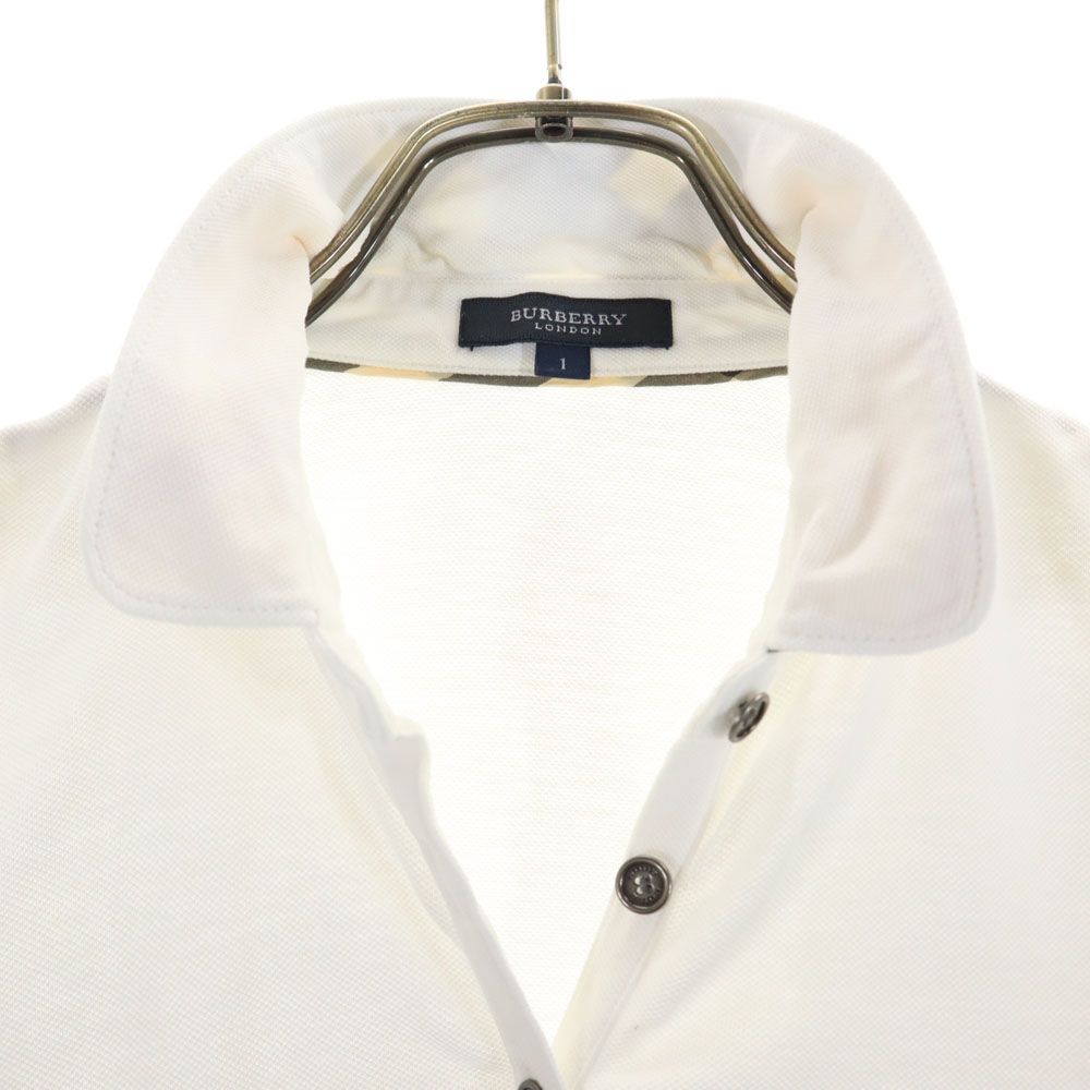 バーバリーロンドン 三陽商会 半袖 ポロシャツ 1 ホワイト BURBERRY LONDON 鹿の子 レディース