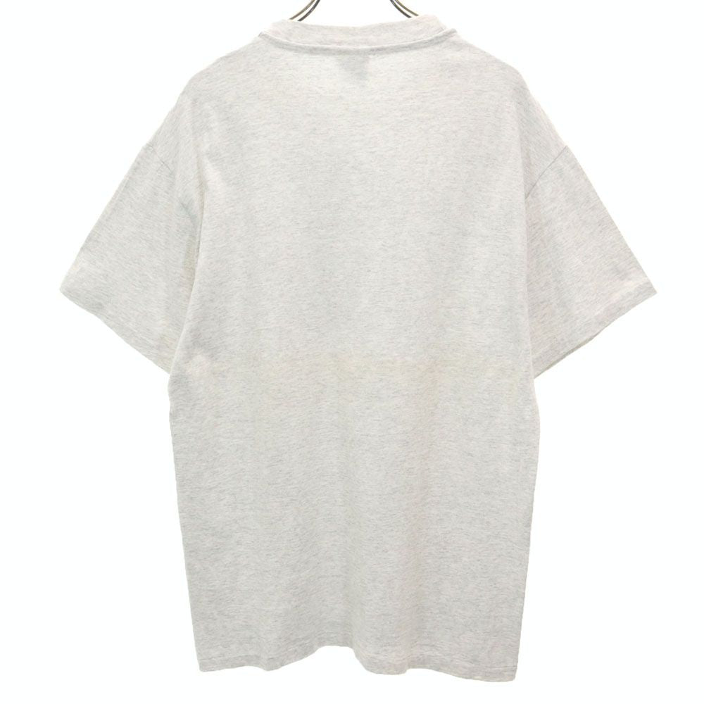 Hanes ヘインズ ヘビーウェイト USA製 プリント 半袖 Tシャツ L グレー系 メンズ