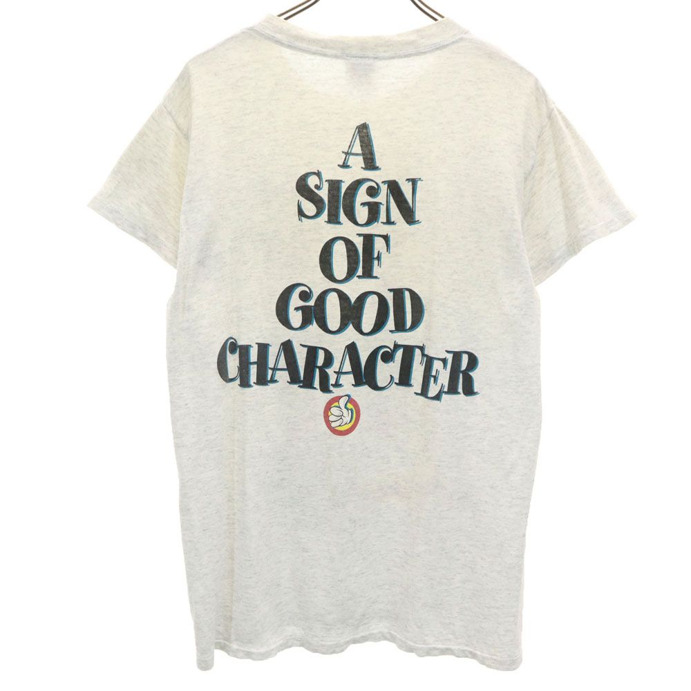 THE Disney STORE ザディズニーストア 90s オールド ミッキーマウス 両面プリント 半袖 Tシャツ M グレー系 メンズ