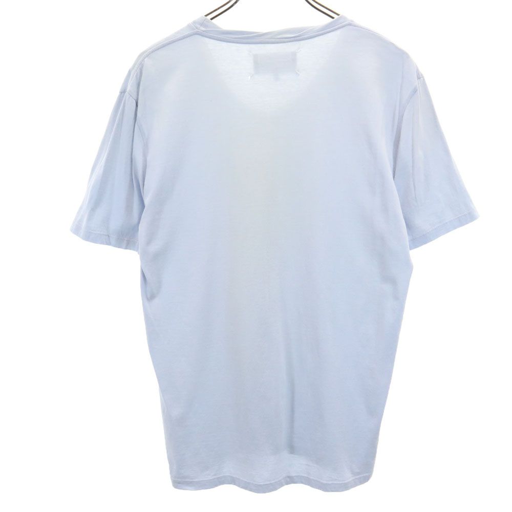 MARTIN MARGIELA マルタンマルジェラ イタリア製 長袖 Vネック Tシャツ 46 ブルー系 メンズ