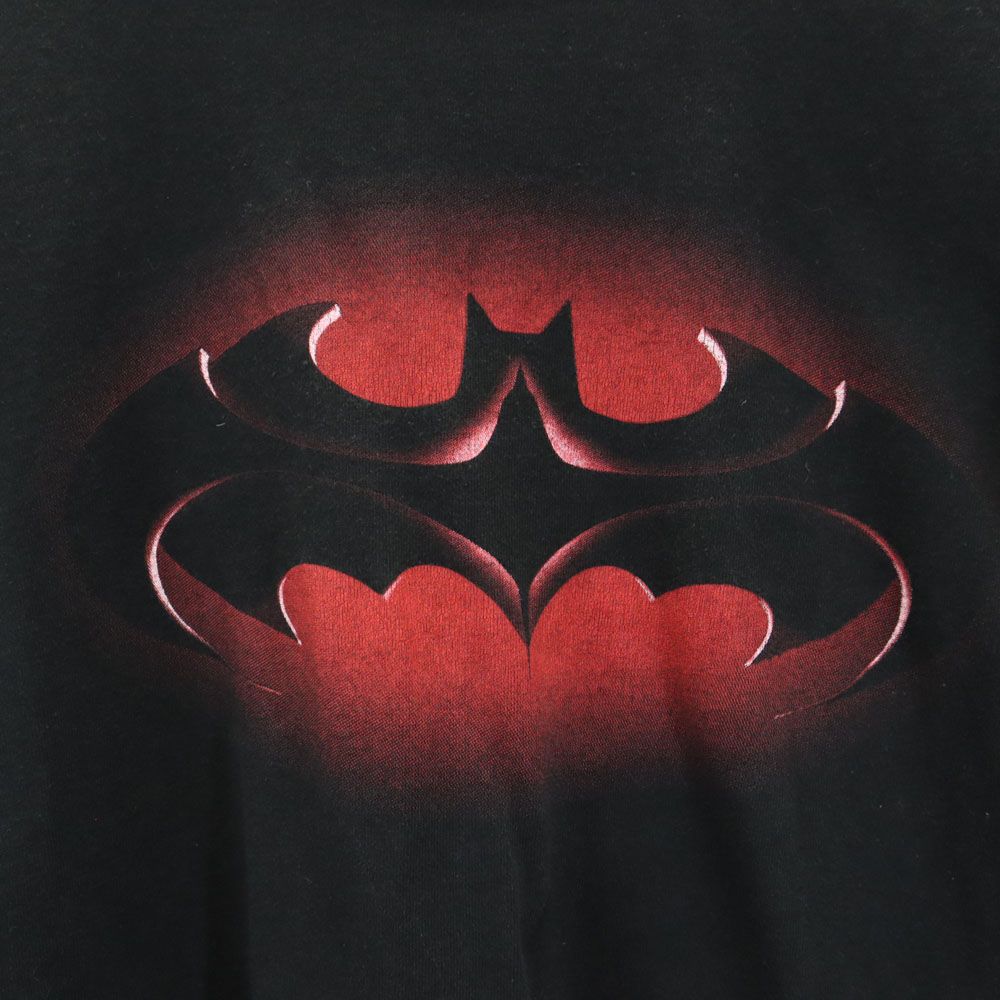 Warner Bros ワーナーブラザース 90s BATMAN オールド USA製 プリント 半袖 Tシャツ S ブラック系 キッズ