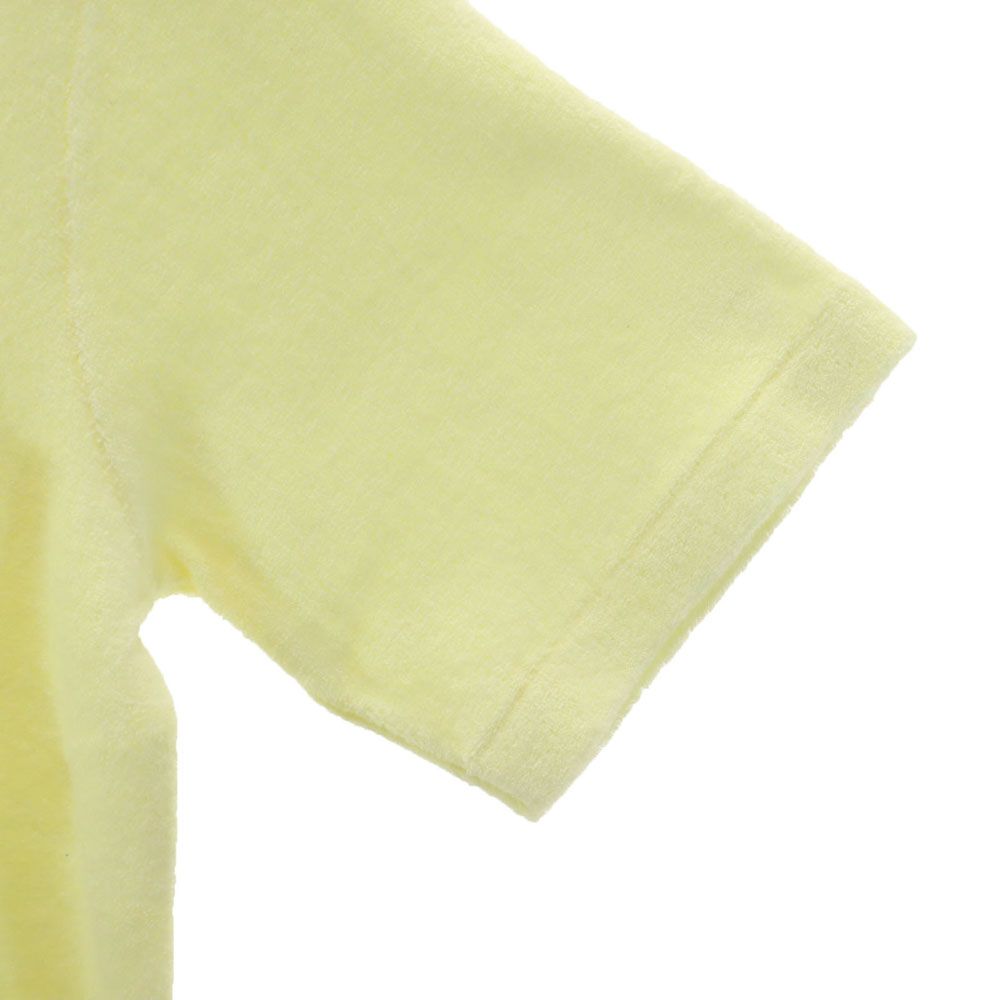 Lee リー 未使用 半袖 フロントジップ パイル地 シャツ M イエロー タグ付き メンズ