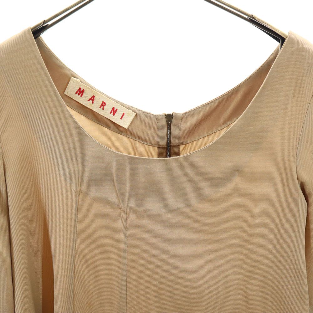 MARNI マルニ イタリア製 5分袖 カットソー 40 ベージュ系 レディース