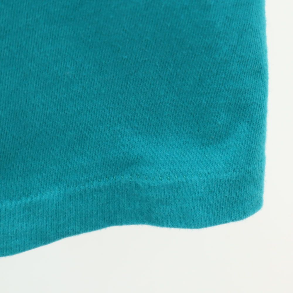 Hanes ヘインズ 90s USA製 オールド バックプリント 半袖 Tシャツ L グリーン メンズ