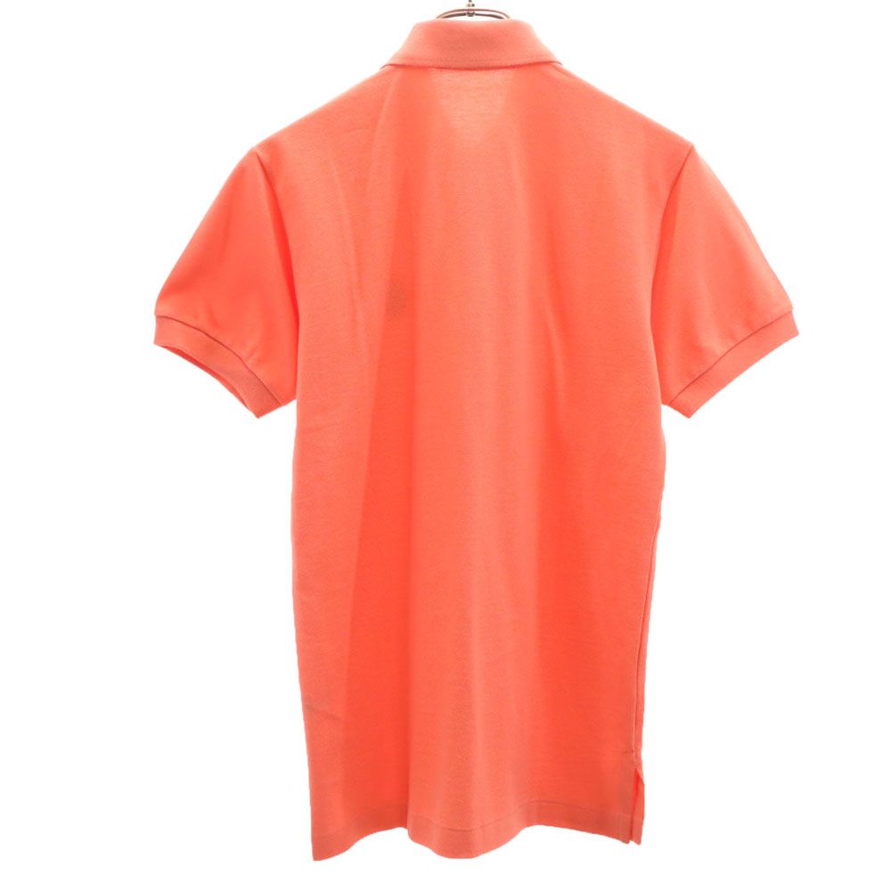 Burberrys バーバリーズ 90s オールド 半袖 ポロシャツ S オレンジ系 OF LONDON 鹿の子地 メンズ