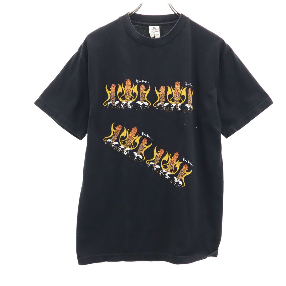 ALSTYLE アルスタイル プリント 半袖 Tシャツ M ブラック系 メンズ