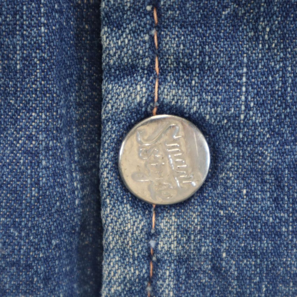 smart style スマートスタイル 70s ヴィンテージ デニム ベスト 裏キルティング レディース