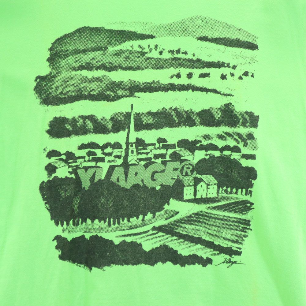 XLARGE エクストララージ USA製 プリント 半袖 Tシャツ M グリーン系 メンズ