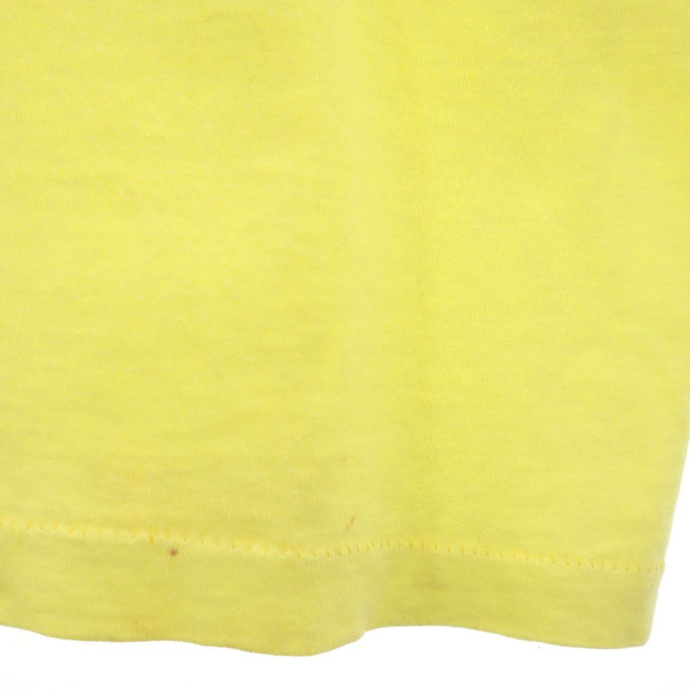 フルーツオブザルーム 90s オールド USA製 プリント 半袖 Tシャツ L イエロー系 FRUIT OF THE LOOM メンズ