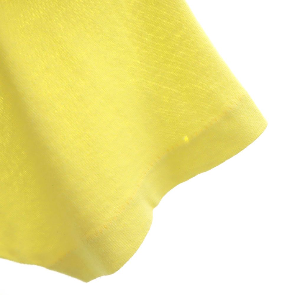 フルーツオブザルーム 90s オールド USA製 プリント 半袖 Tシャツ L イエロー系 FRUIT OF THE LOOM メンズ