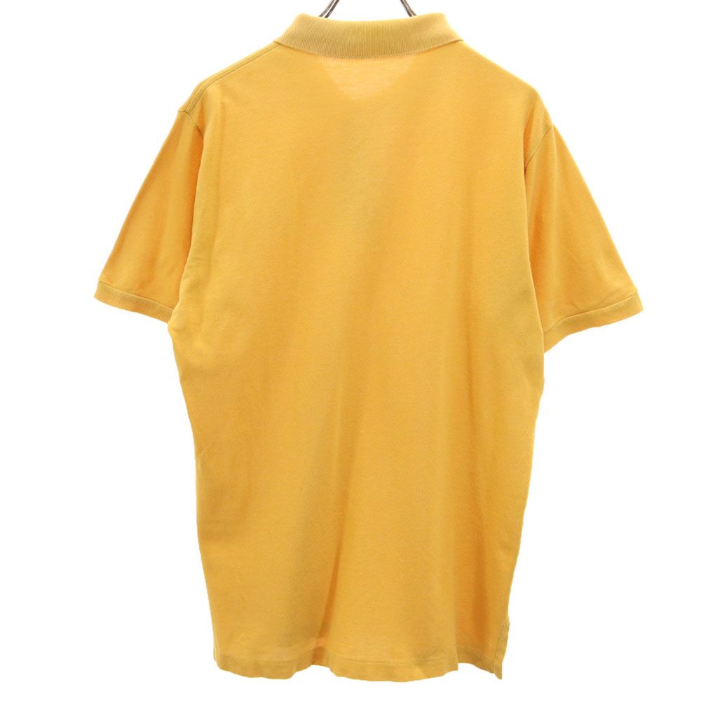Burberrys バーバリーズ 90s オールド 半袖 ポロシャツ XL イエロー系 OF LONDON 鹿の子地 メンズ