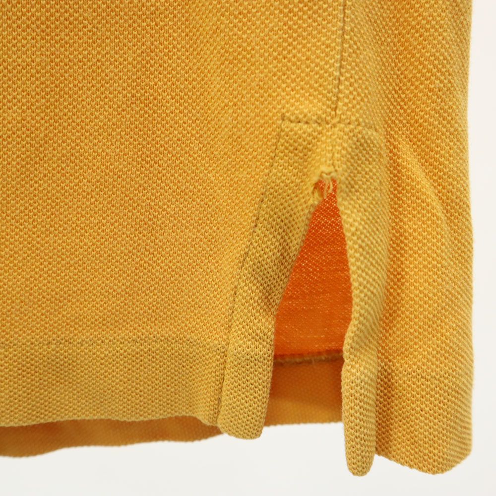 Burberrys バーバリーズ 90s オールド 半袖 ポロシャツ XL イエロー系 OF LONDON 鹿の子地 メンズ