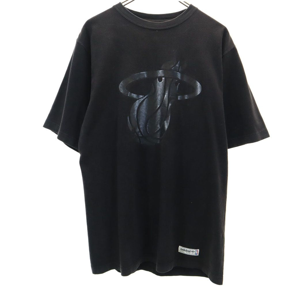 adidas アディダス NBA SERIES オールド トレフォイルロゴ バスケ 半袖 Tシャツ ブラック系 バスケ メンズ