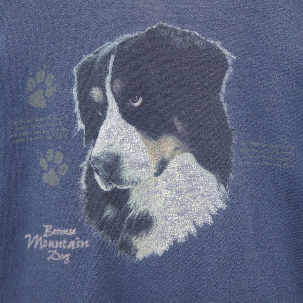 ユナイテッドスポーツ 90s オールド プリント 半袖 Tシャツ L ネイビー系 United Sports メンズ