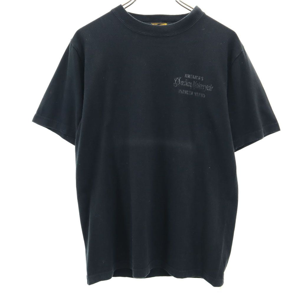 Indian Motorcycle インディアンモーターサイクル 東洋エンタープライズ プリント 半袖 Tシャツ ブラック系 メンズ